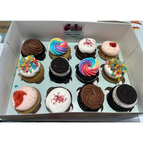 12 Pack  /50/100 Gluten-free NOT vegan Cupcakes (has Butter)