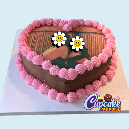 Heart Custom Logo / Photo Cake