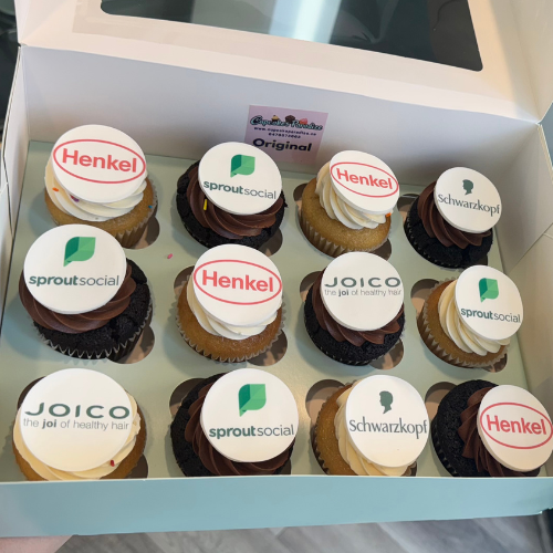 Custom Photo / Logo cupcakes - Select your Flavors