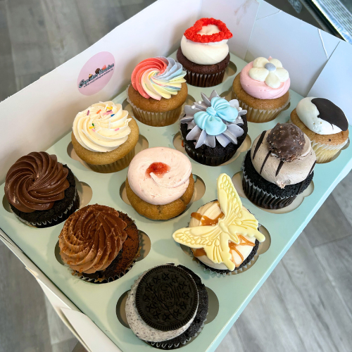 12 Pack /50/100 Gluten-free NOT vegan Cupcakes (has Butter)