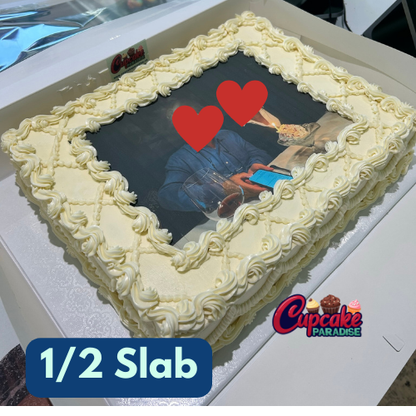 Rectangle Logo/Photo/ Slab Cake
