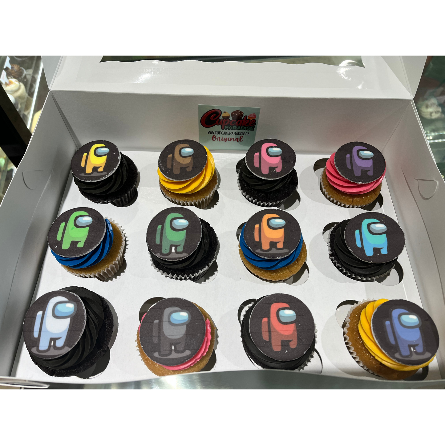 Custom Logo Cupcakes with Custom Color