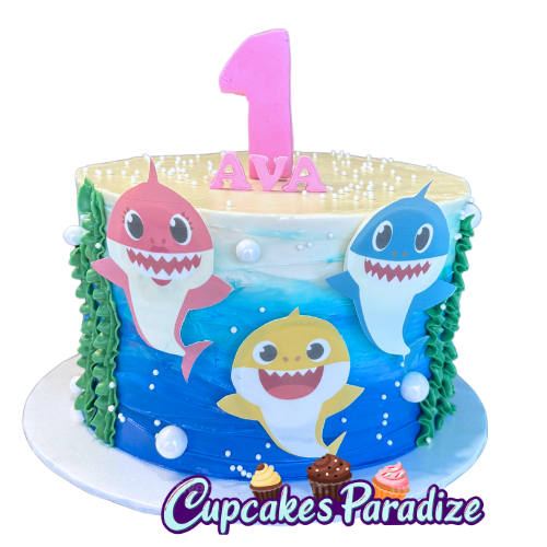 Baby Shark themed Cake