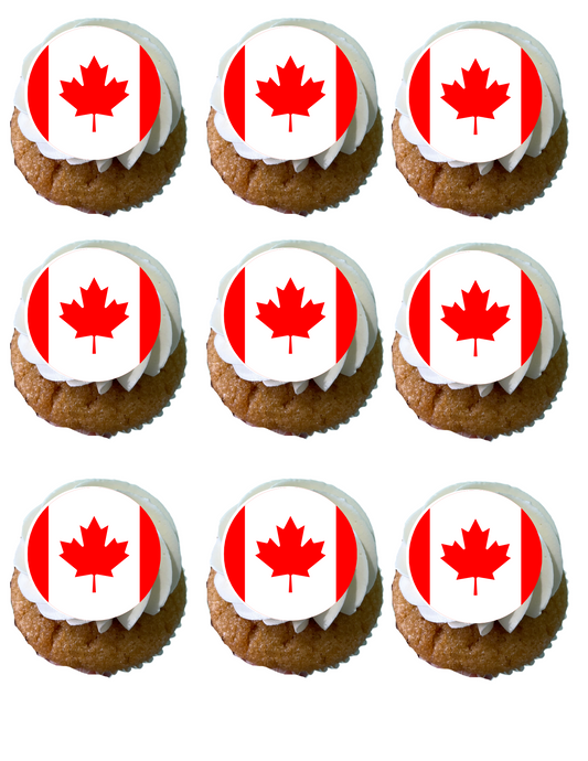 Canada Day Custom Logo cupcakes