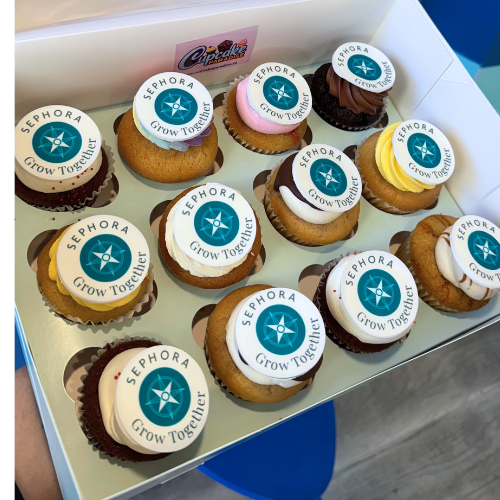 Branded Logo Cupcakes - Choose Your Flavors