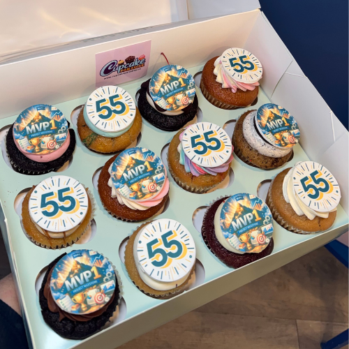Branded Logo Cupcakes - Choose Your Flavors