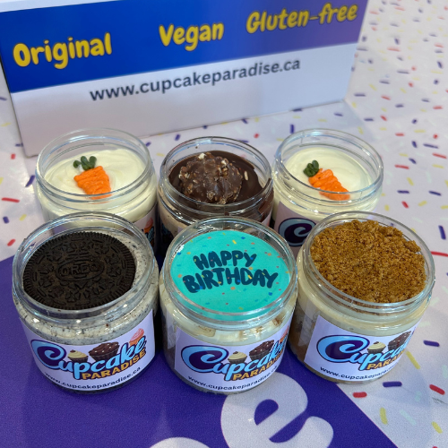 12 pack Vegan Cake Jars