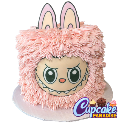 Fuzzy Labubu Cake