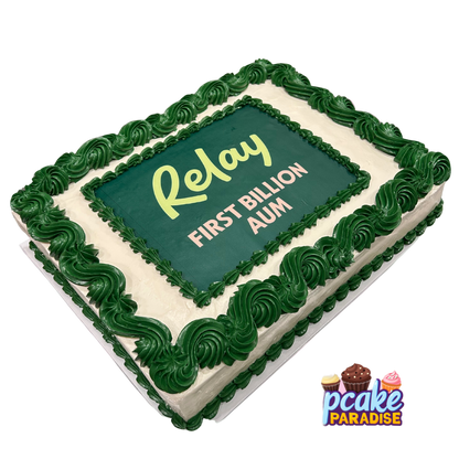 Rectangle Logo/Photo/ Slab Cake