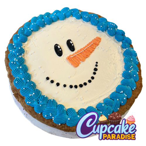 Snowman Cookie Cake