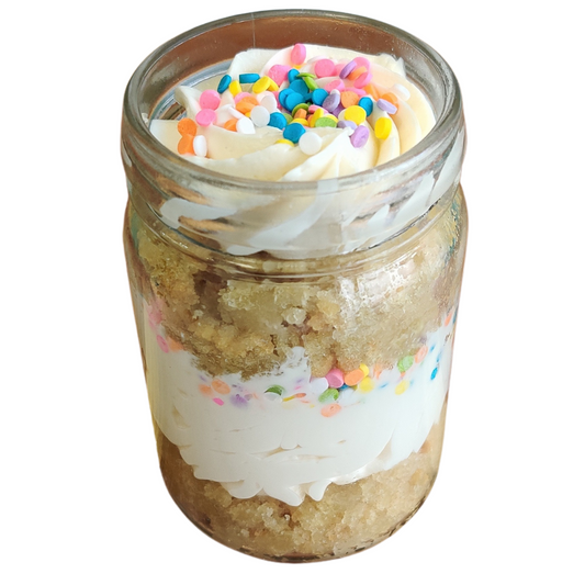 Vanilla Sprinkle Cake Jar