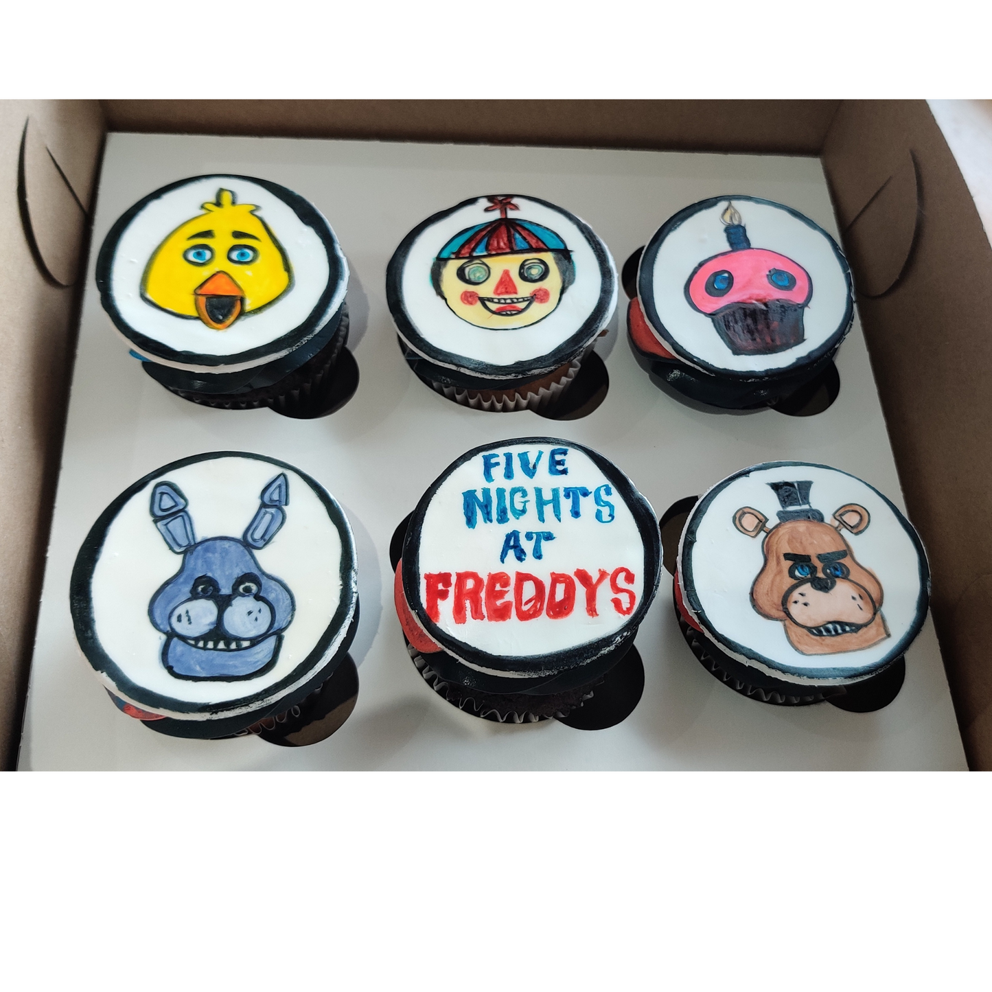 Five Nights at Freddy's Themed Cupcakes