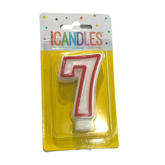 Number 7 Candle