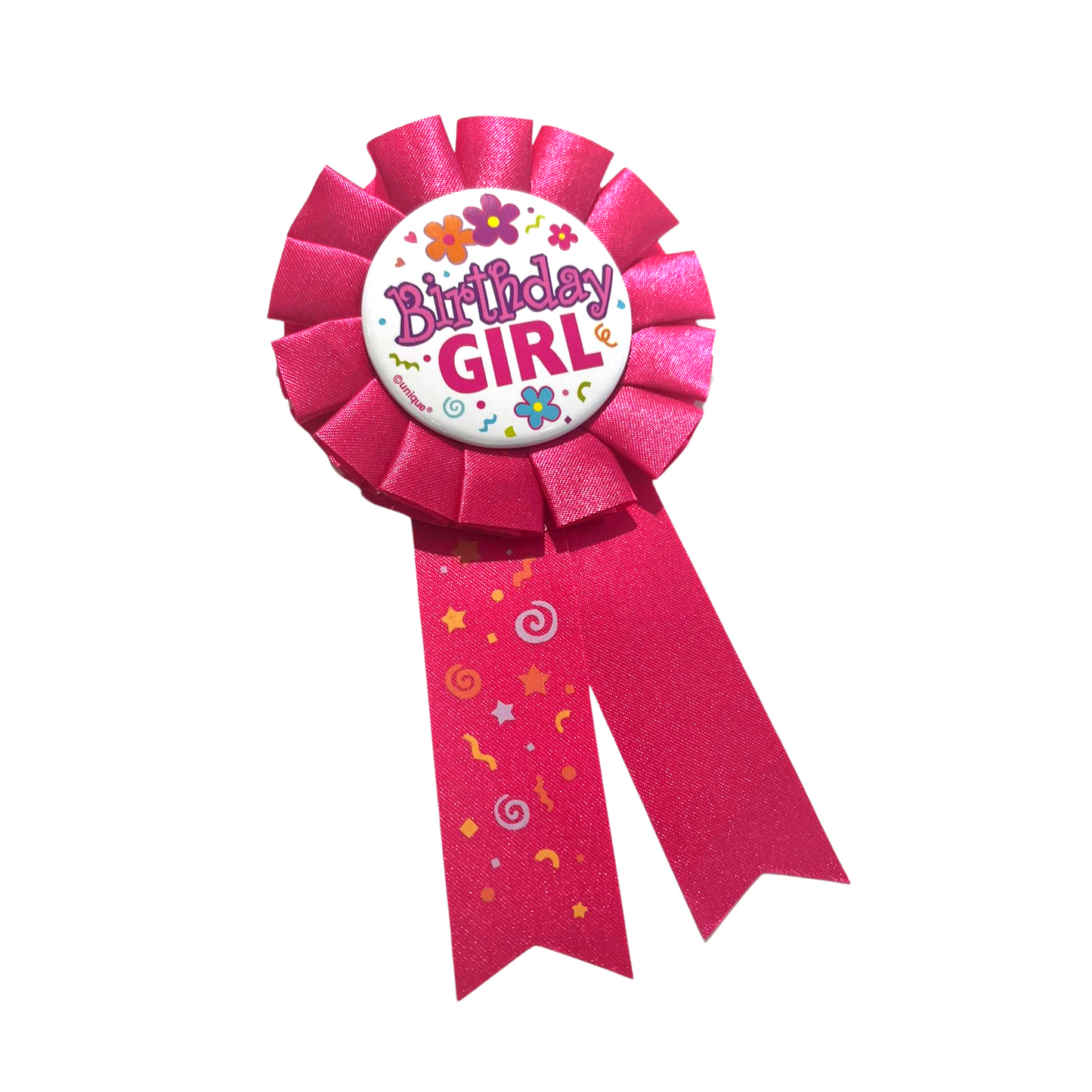 Happy Birthday Girl Award Ribbon