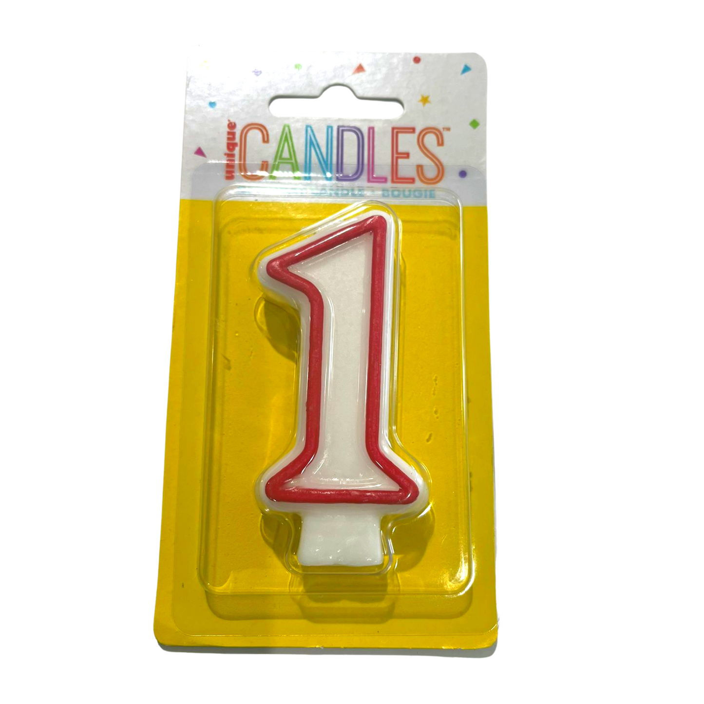 Number 1 Candle