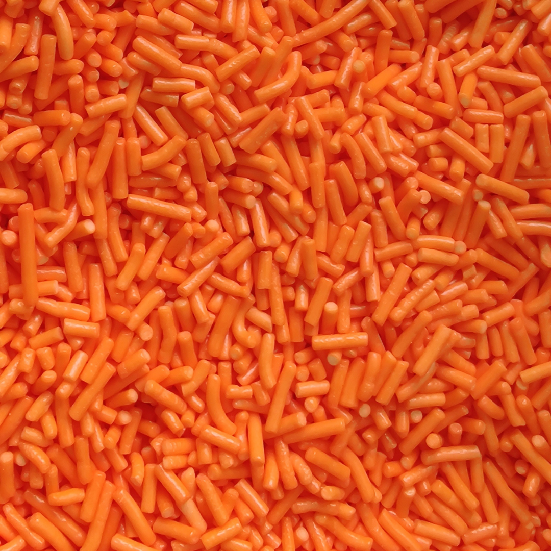 Orange Crunchy Jimmies Sprinkles